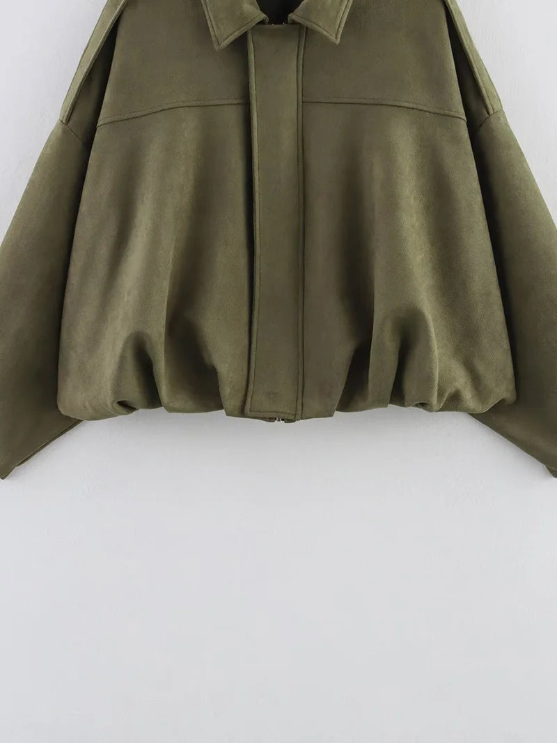 Women's Autumn Jacket Fashion Bomber Jackets Coats Winter Women's Coat Loose Women Jacket Vintage New Outerwear Pi-Mart