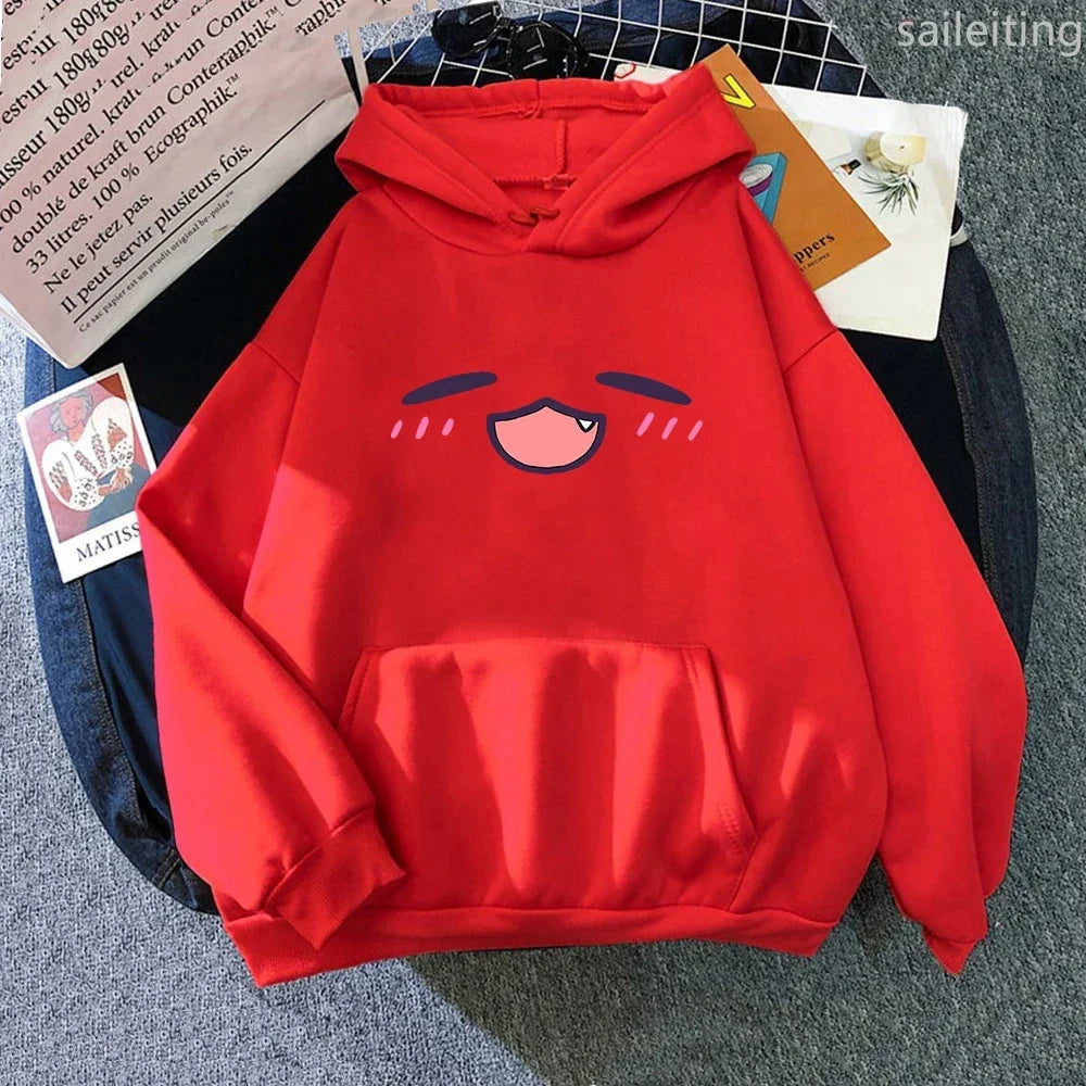 TakoTakodachi Anime Kangaroo Pocket Hololive Winter Women Spring Autumn Tops Sweatshirt Vintage Harajuku Winter Clothes Women LadyShow.Store