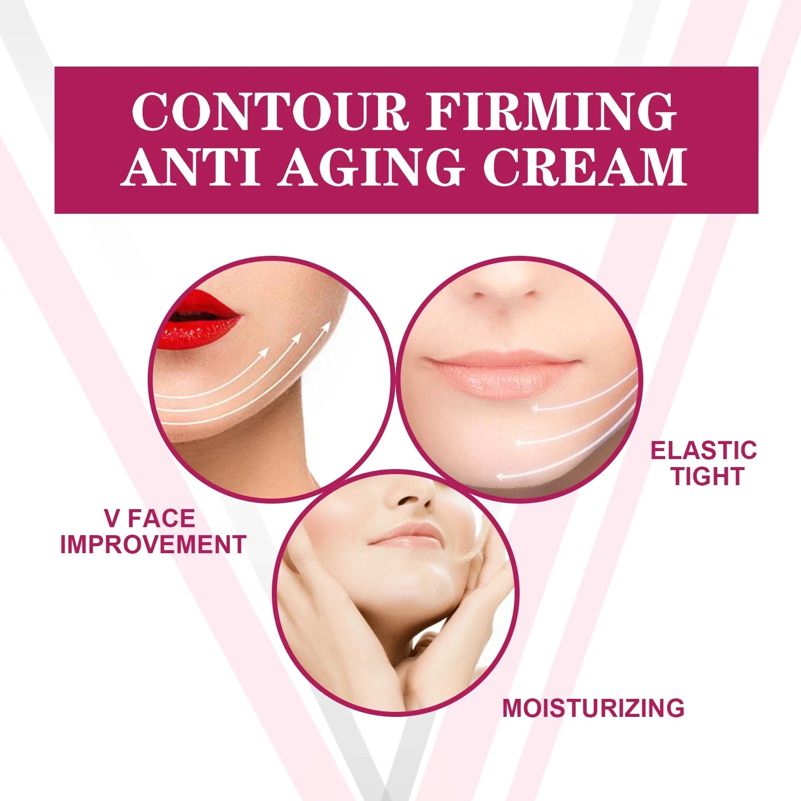 V-Shape Face Slimming Cream Remove Double Chin Firming Lifting Face Line Fat Burning Anti Aging Beauty Massage Care Products Tri Light Beauty