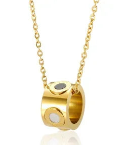 Stainless Steel Creative Steel Ball Chain Necklace Pi-Mart