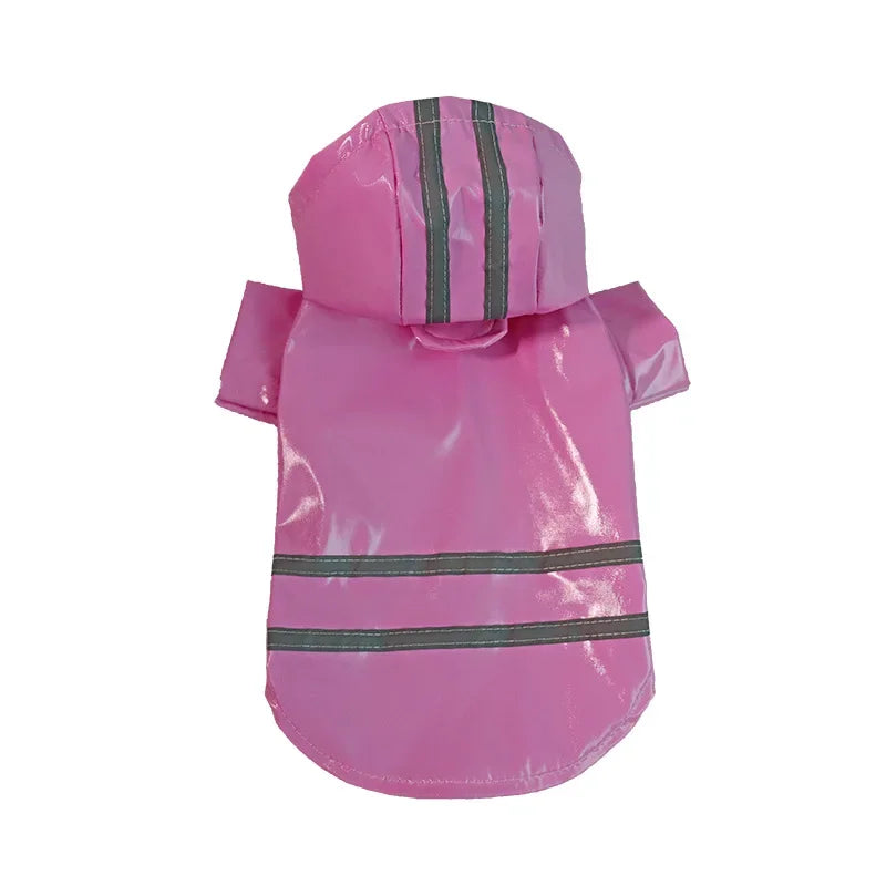 Waterproof Dog Jacket PU Dog Raincoat For Small Dogs Cats Reflective Puppy Raincape Chihuahua Yorkies Raincoat Pet Poncho Pi-Mart