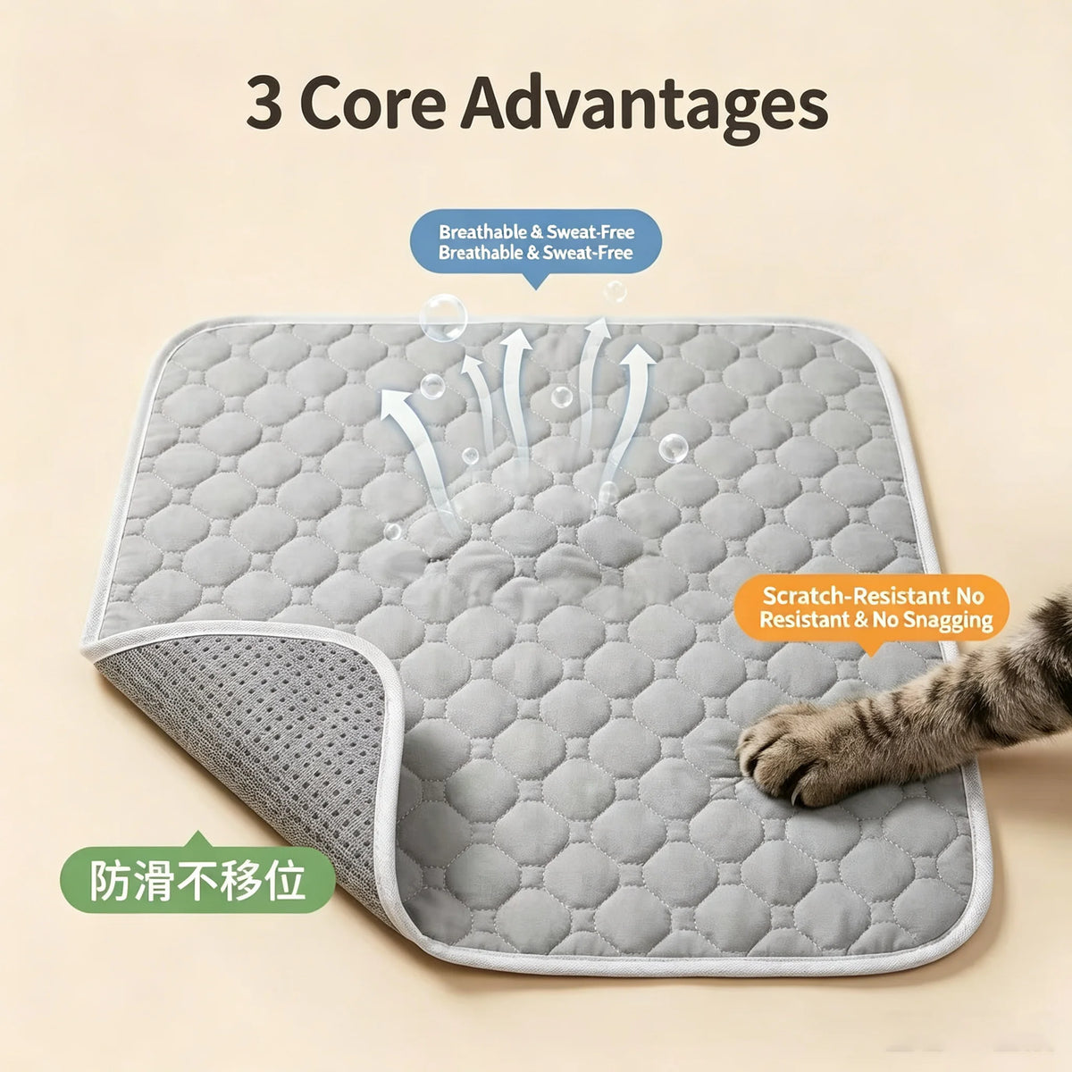 Dog Pee Reusable Pad Blanket Summer Cool Washable Puppy Training Absorbent Diaper Pet Bed Urine Mat Car Seat Cover Pet Supplies Pi-Mart