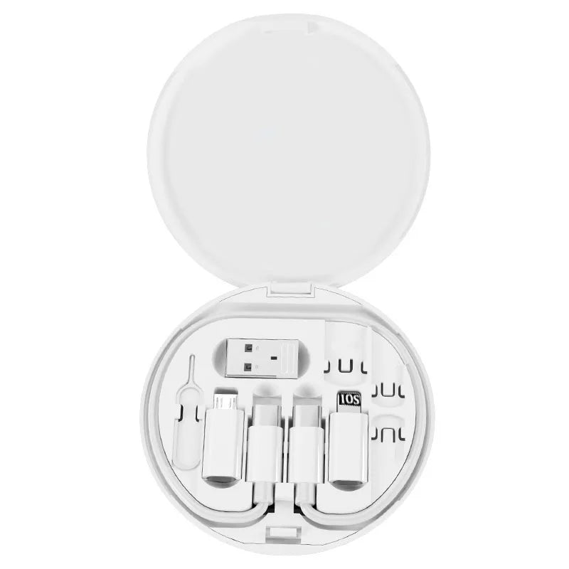 Multi USB Type C to C 60W Charging Adapter Cable Kit USB C to Lighting Conversion Set USB A & Type C to Micro/Type C/Lighting Pi-Mart