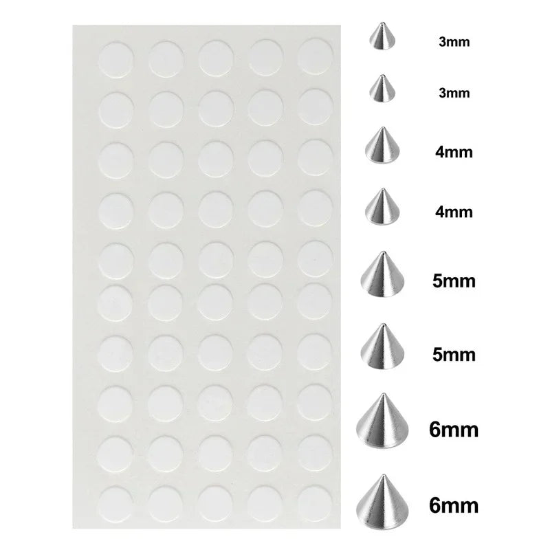 58pcs Non Piercing Lip Nails Sticker Selfadhesive Waterproof Reusable Fake Lip Nail Eyebrow Nose Ring Body Belly Button Jewelry Pi-Mart