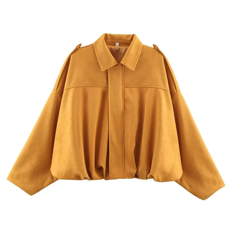 Women's Autumn Jacket Fashion Bomber Jackets Coats Winter Women's Coat Loose Women Jacket Vintage New Outerwear Pi-Mart