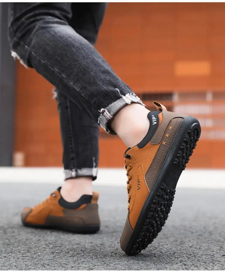 Mens 2026 Trendy Lightweight Loafers Soft Sole Breathable Slip On Casual Driving Shoes Comfortable Flat Simple Style Pi-Mart