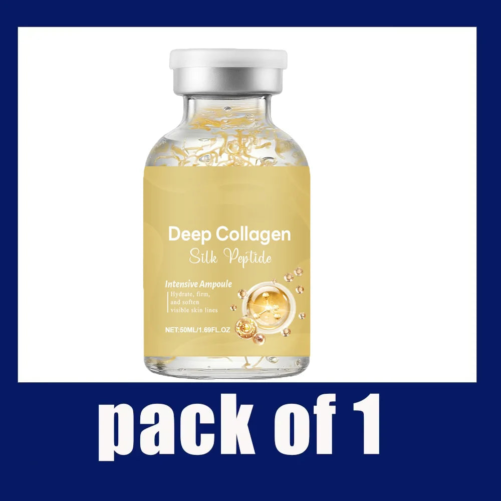 Silk Peptide Ampoule | Anti-Aging Serum with Collagen & 30 Peptide Complex for Intensive Lifting, Skin Tightening & Firming Pi-Mart