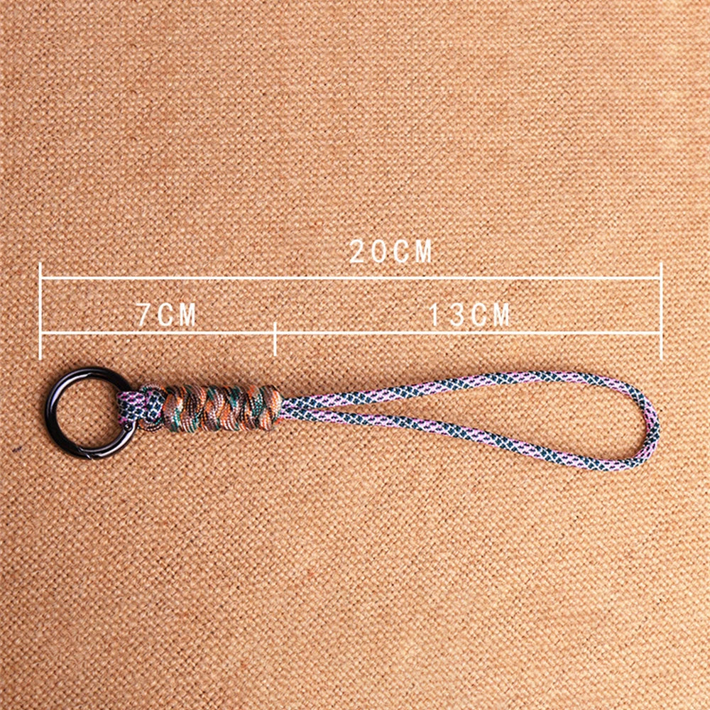 Outdoor Paracord Lanyard Survival Keychain for Men Women Handwoven Backpack Car Keyring Camping Hiking EDC Jewelry Accessories Pi-Mart