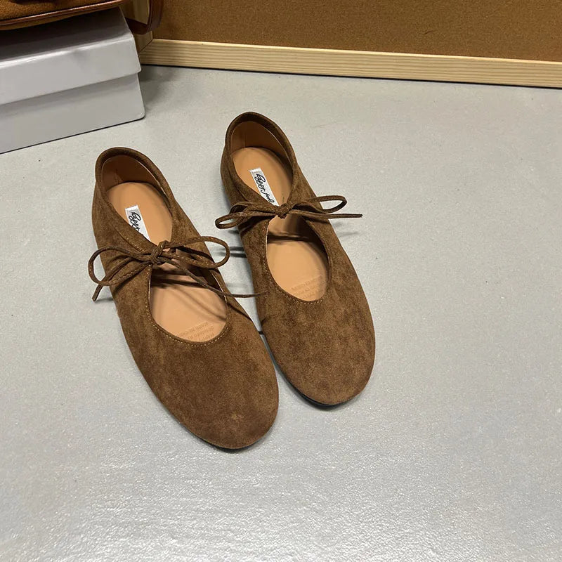 Fashion Butterfly-Knot  Women Flats With Shoes Casual Female Soft Footwear Round Toe Ladies Flats Slip On Shoes Pi-Mart
