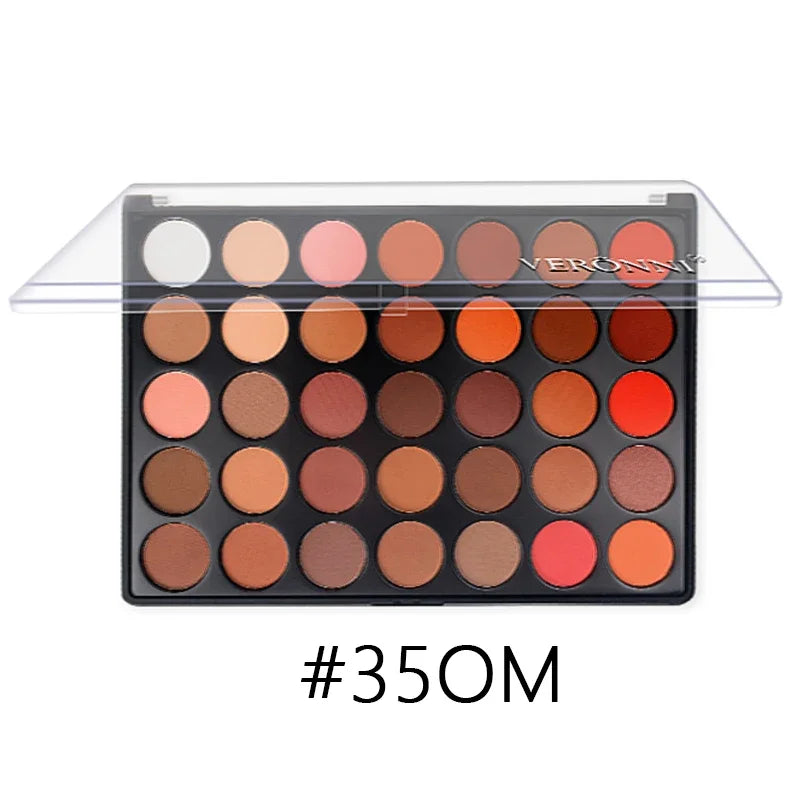 35 Color Eyeshadow Tray Daily Makeup Matte Lasting Nightclub Eyeshadow Pearl Fine Shimmer Waterproof Is Not Easy To Faint Pi-Mart