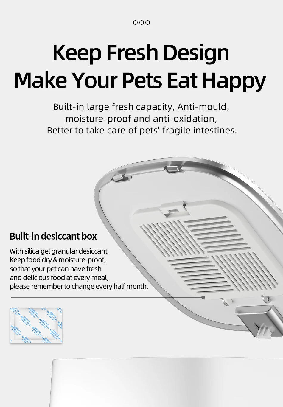 ROJECO Automatic Cat Feeder Pet Smart Cat Food Kibble Dispenser Remote Control Auto WiFi Double Feeder For Cats Dog Accessories Pi-Mart