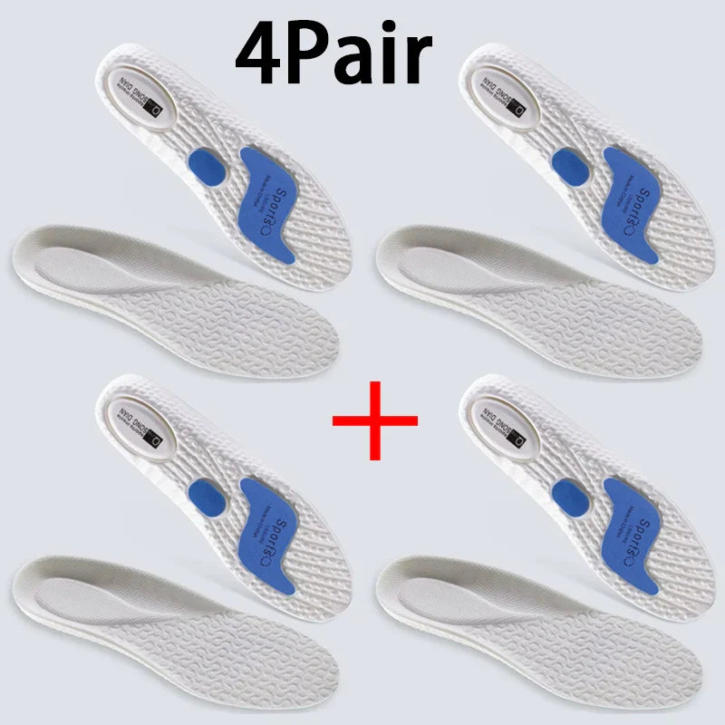 Sport Insoles for Feet Soft Shock Absorption Inserts Template Orthopedic Plantar Fasciitis Insole for Shoes Man Women Shoe Sole LadyShow.Store