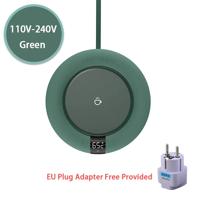 New Coffee Mug Warmer Electric Heating Coaster for Home Office 3 Temperatures Adjustable Tea Cup Warmer Christmas Birthday Gift LadyShow.Store
