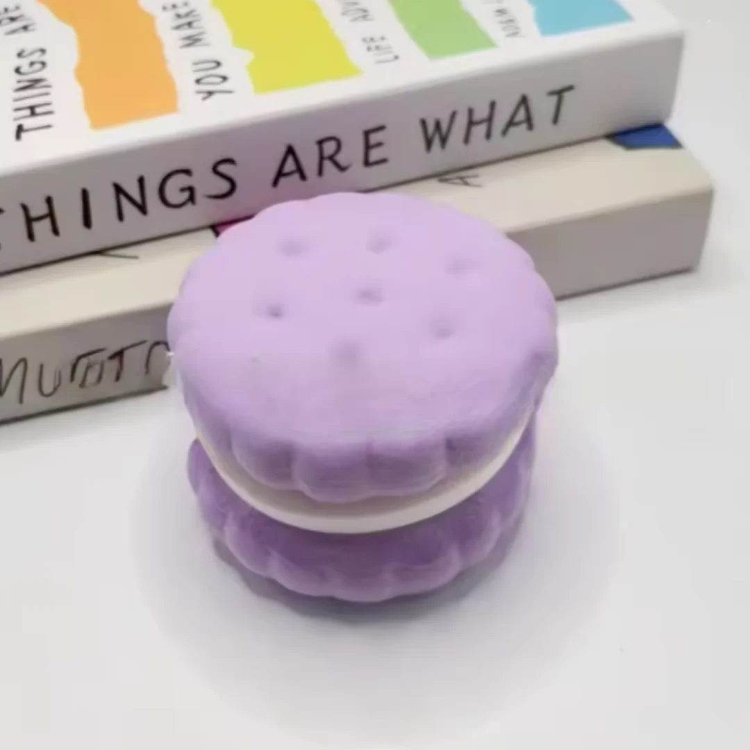 Squishy Simulated Cake Squeeze Toy Stress Relief Slow Rising Sensory Fidget Toys for Anxiety ADHD Autism Adults ASMR Fun Pi-Mart