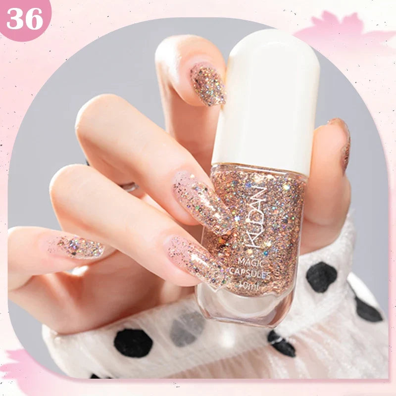 10ml Water-Based Peel Off Nail Polish 40 Colors Long Lasting Quick Drying No Need of Lamp to Cure Nail Supplies Manicure Nails Tri Light Beauty