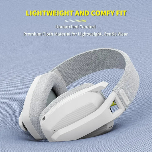 NNEOBA Wireless Gaming Headset with Mic White LuxuryLifeWay Online Store