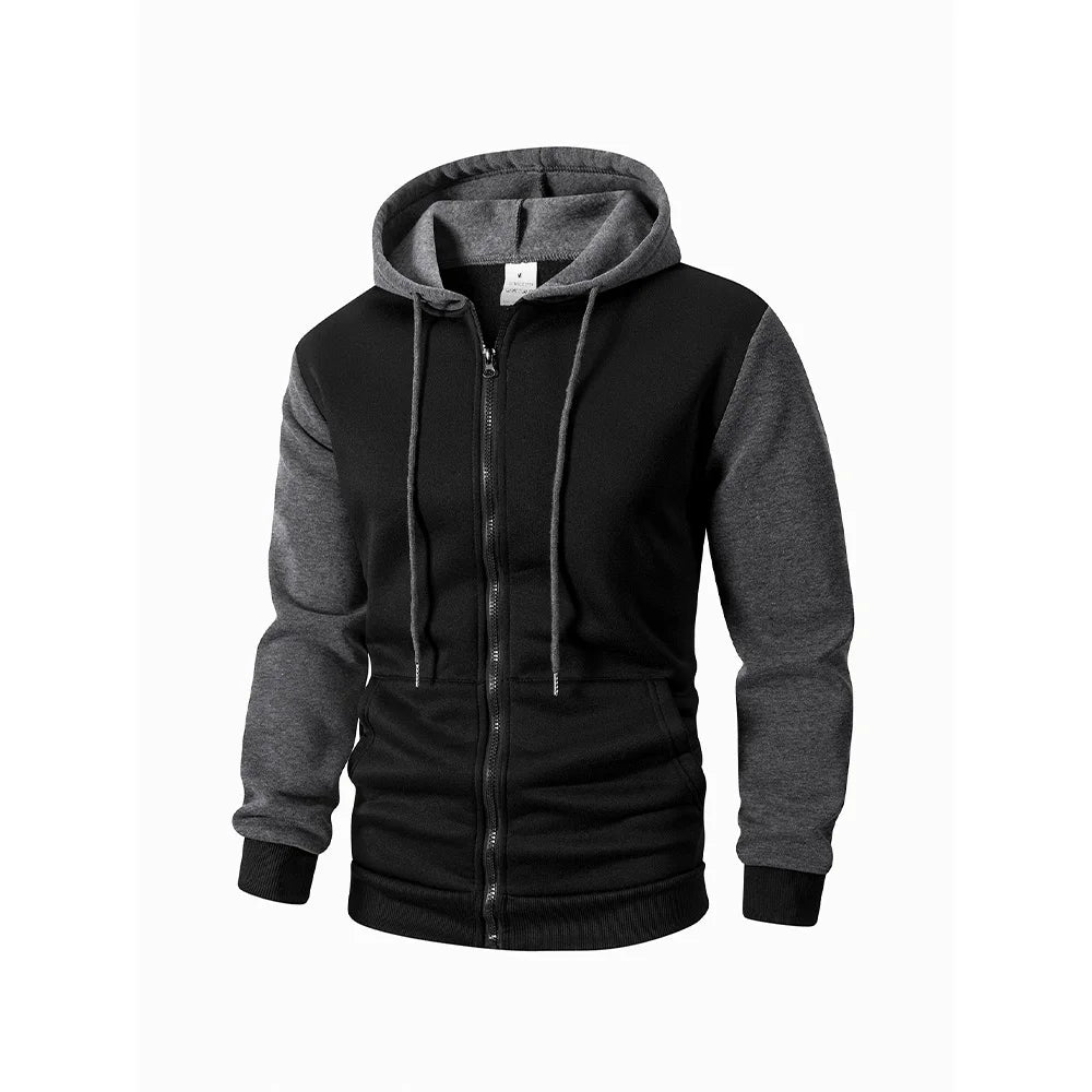 Autumn Men's Hoodies Jackets Long Sleeve Sweatshirt Oversized Hoodie Zip Up Jackets Male Hoodies Casual Jacket Sportswear Pi-Mart