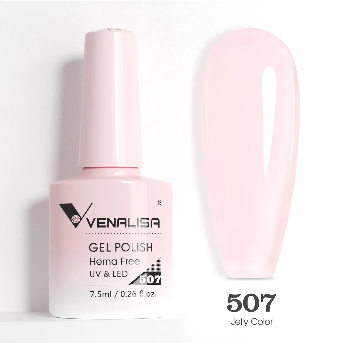 Venalisa HEMA TPO FREE Nail Gel Polish Glitter Gorgeous Full Coverage Soak Off UV LED French Nail Jelly Pink Nude Collection Tri Light Beauty