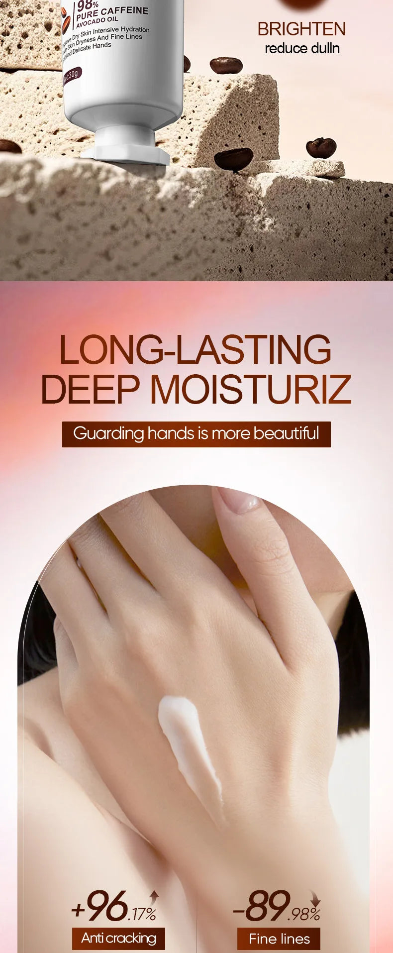 Iced Americano Coffee Hand Cream Set Deeply Moisturizes and Protects Hands in Autumn and Winter Pi-Mart