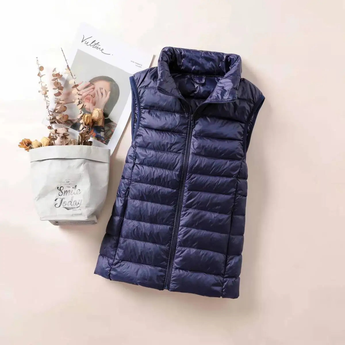 New 2026 Women Women Ultra Light Down Vests Slim Sleeveless Jacket Portable Girl Lightweight Windproof Waistcoat LadyShow.Store