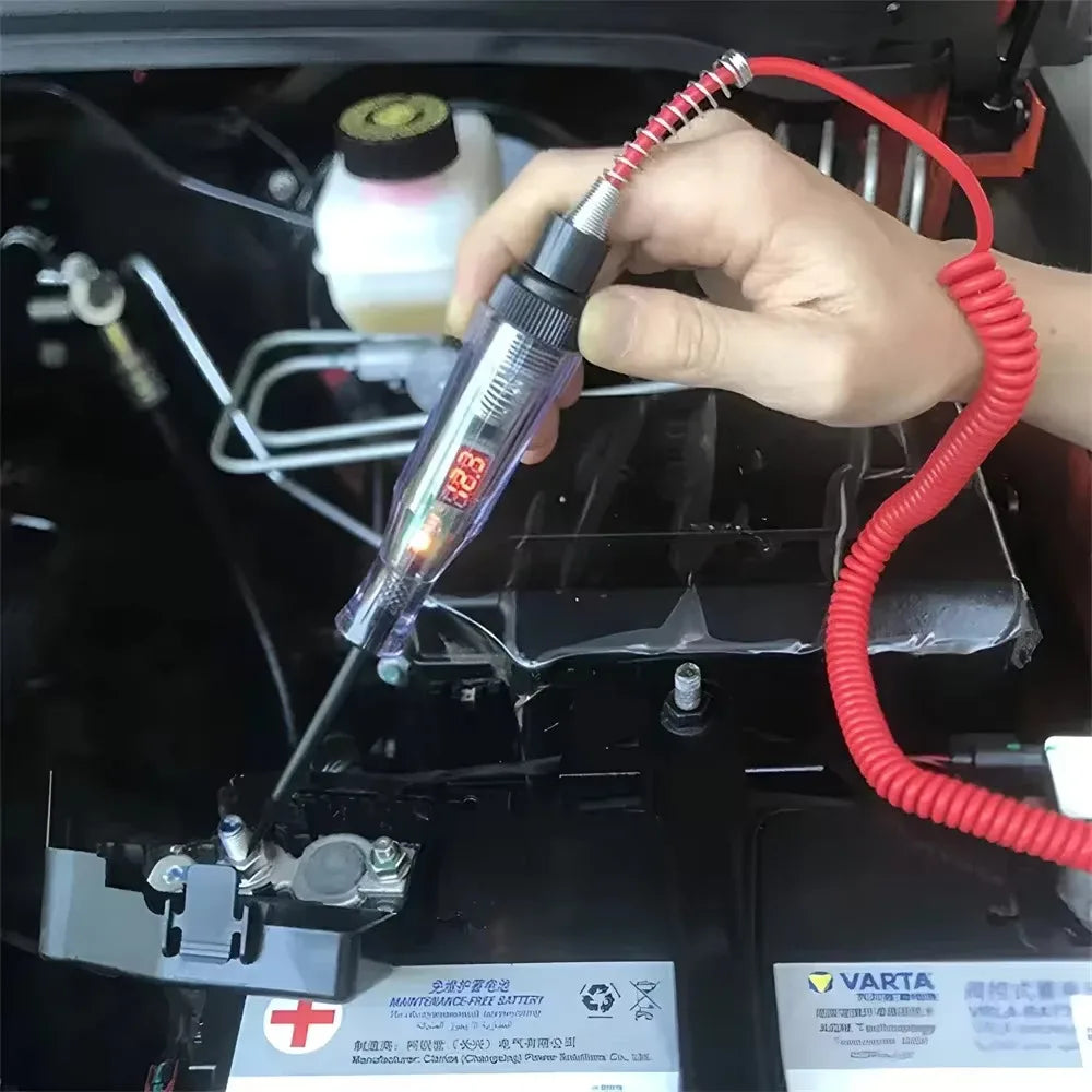 Car Truck Voltage Circuit Tester Auto Car Diagnostic Probe Test Pen Light Bulb Electric Measuring Pen Repair Tools 6V 12V 24V Pi-Mart