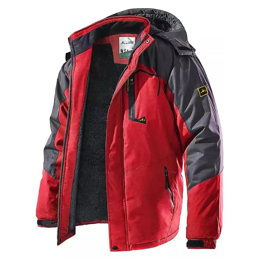 Men's Winter Parkas Outdoor Jacket Thicken Fleece Warm Waterproof Windbreaker Ski Jackets Climb Men Thick Coat Hot Sale Pi-Mart