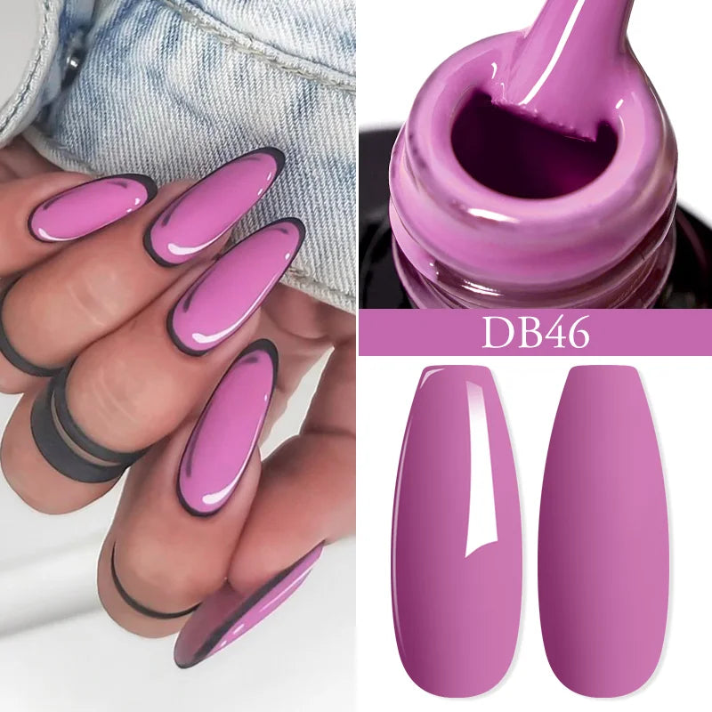 Mtssii 6ML Chocolate Color Gel Nail Polish Brown Semi Permanent UV Gel Autumn Winter Popular Soak Off Nail Art Gel Varnishes Tri Light Beauty