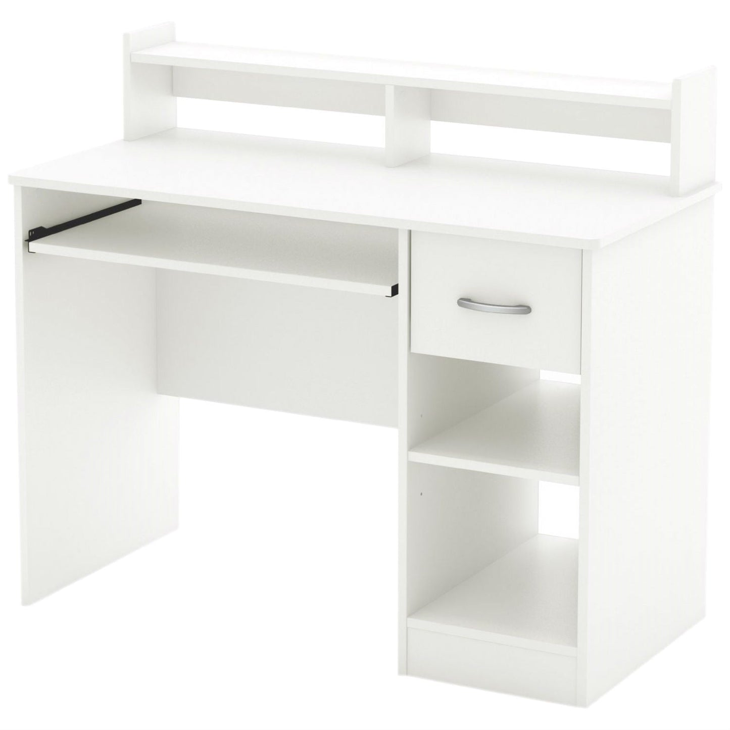 Contemporary Home Office Computer Desk in White Wood Finish LuxuryLifeWay Online Store