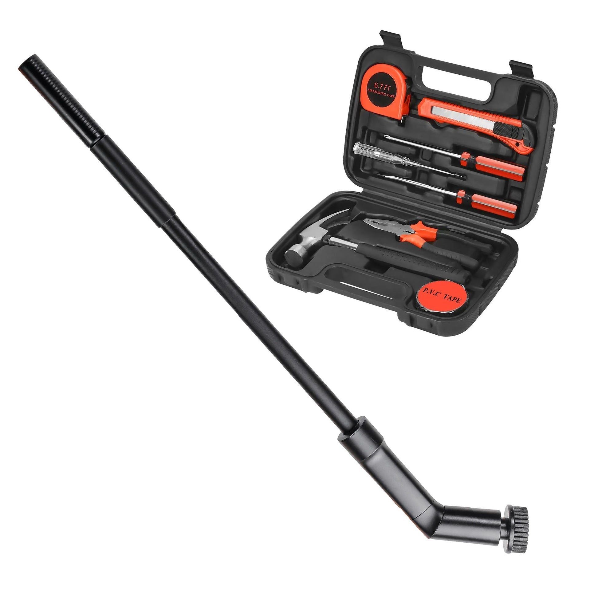 Pursonic Rechargeable Electric Scrubber & Handy Solutions 9-Piece Tool Kit Home Cleaning & Repair Bundle LuxuryLifeWay Online Store