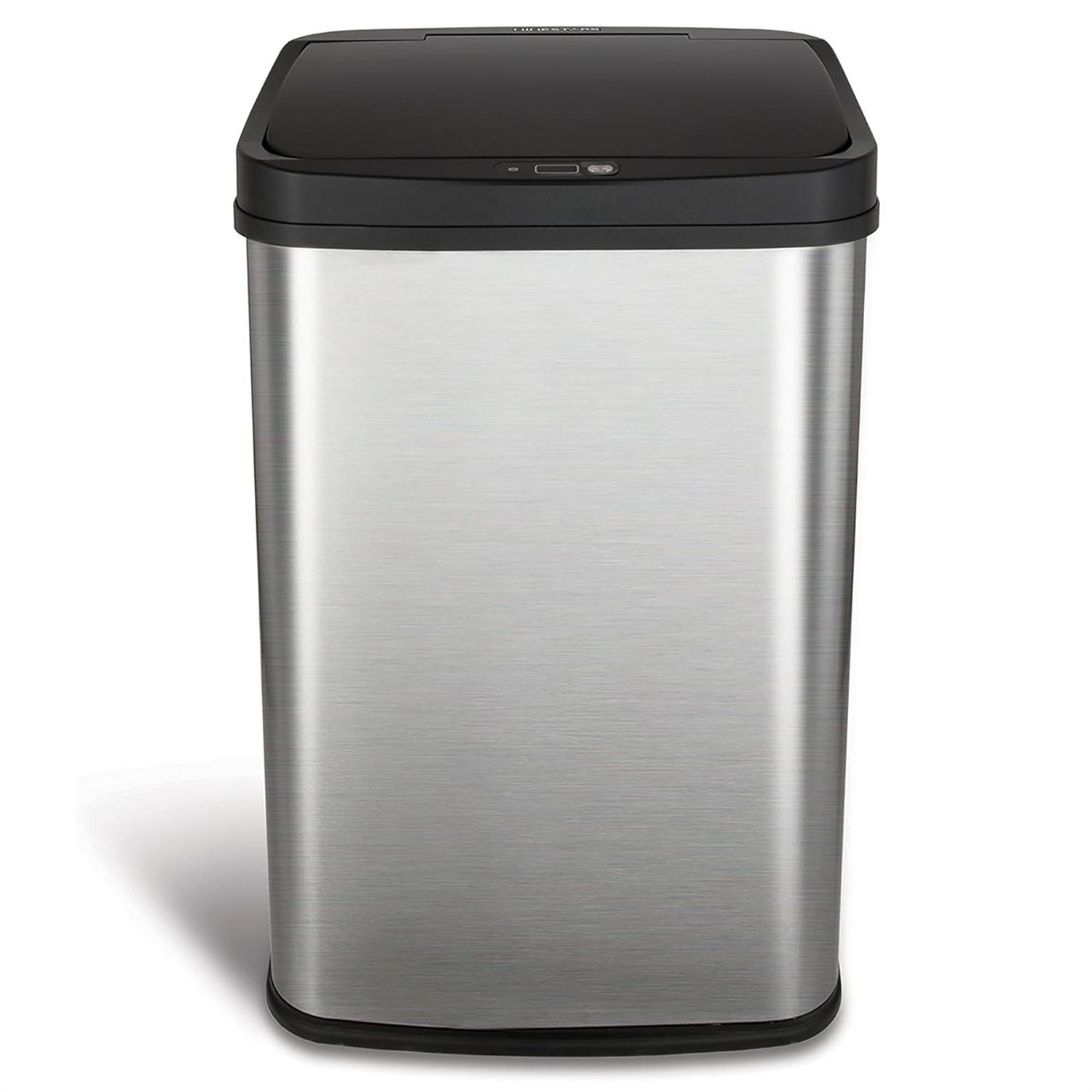 Silver/Black 13-Gallon Stainless Steel Kitchen Trash Can with Motion Sensor Lid LuxuryLifeWay Online Store
