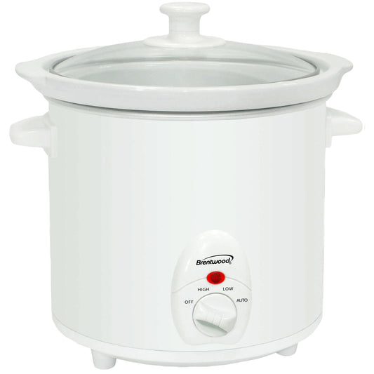 Brentwood 3 Quart Slow Cooker in White LuxuryLifeWay Online Store