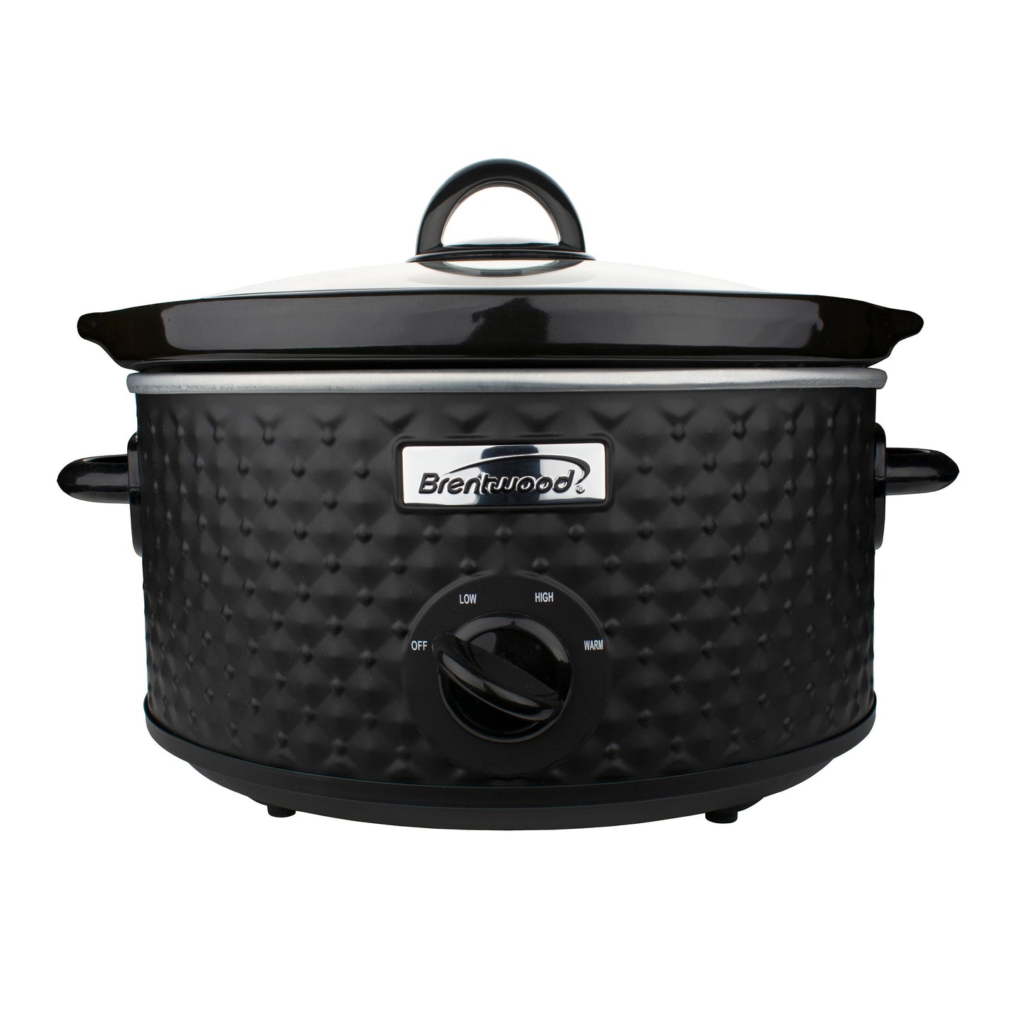 Brentwood 3.5 Quart Diamond Pattern Slow Cooker in Black LuxuryLifeWay Online Store