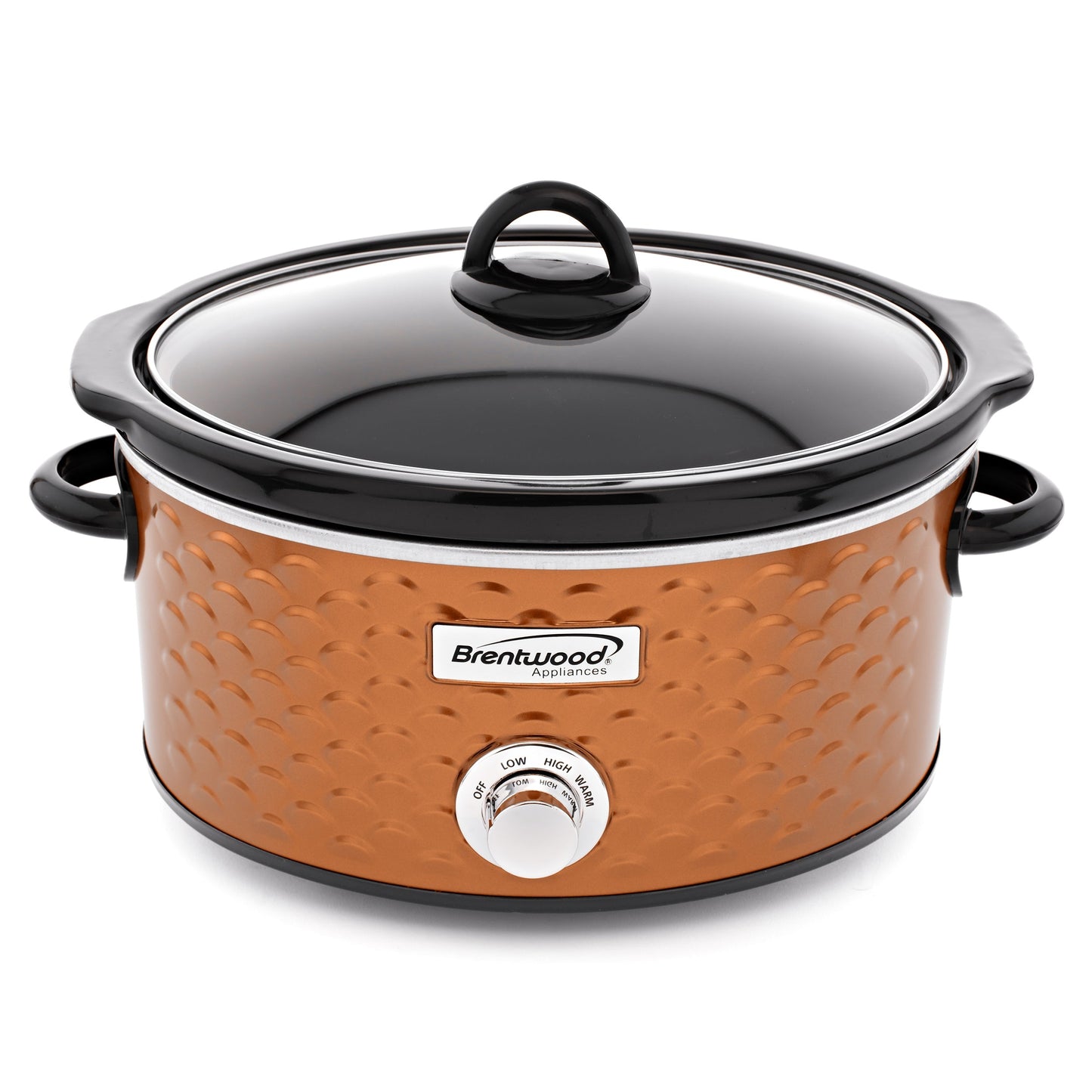 Brentwood Scallop Pattern 4.5 Quart Slow Cooker in Copper LuxuryLifeWay Online Store