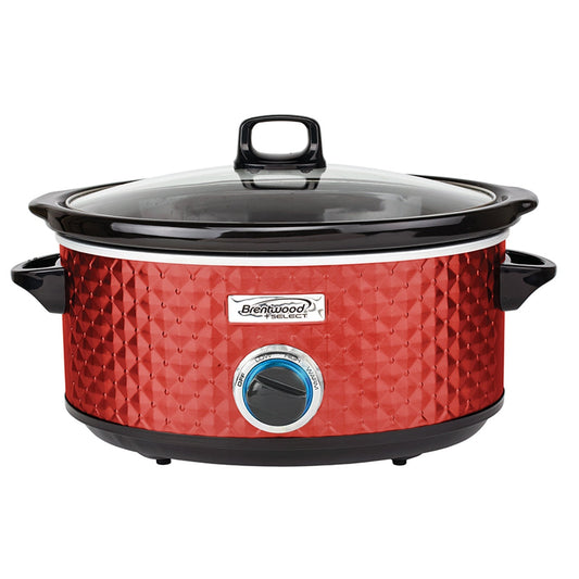 Brentwood Select 7 Quart Slow Cooker in Red LuxuryLifeWay Online Store