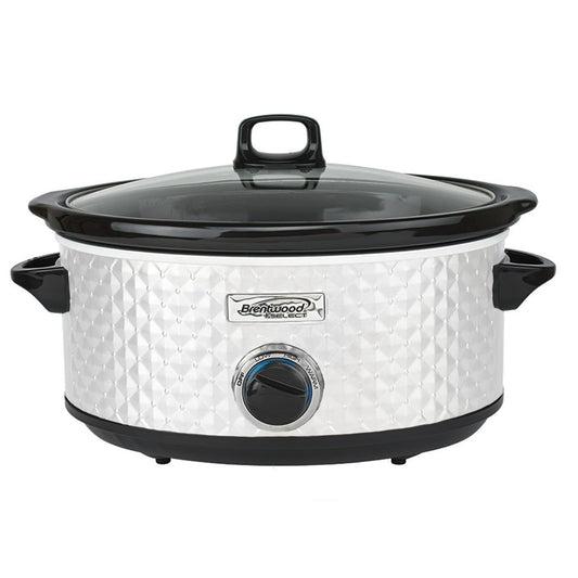 Brentwood Select 7 Quart Slow Cooker in White LuxuryLifeWay Online Store