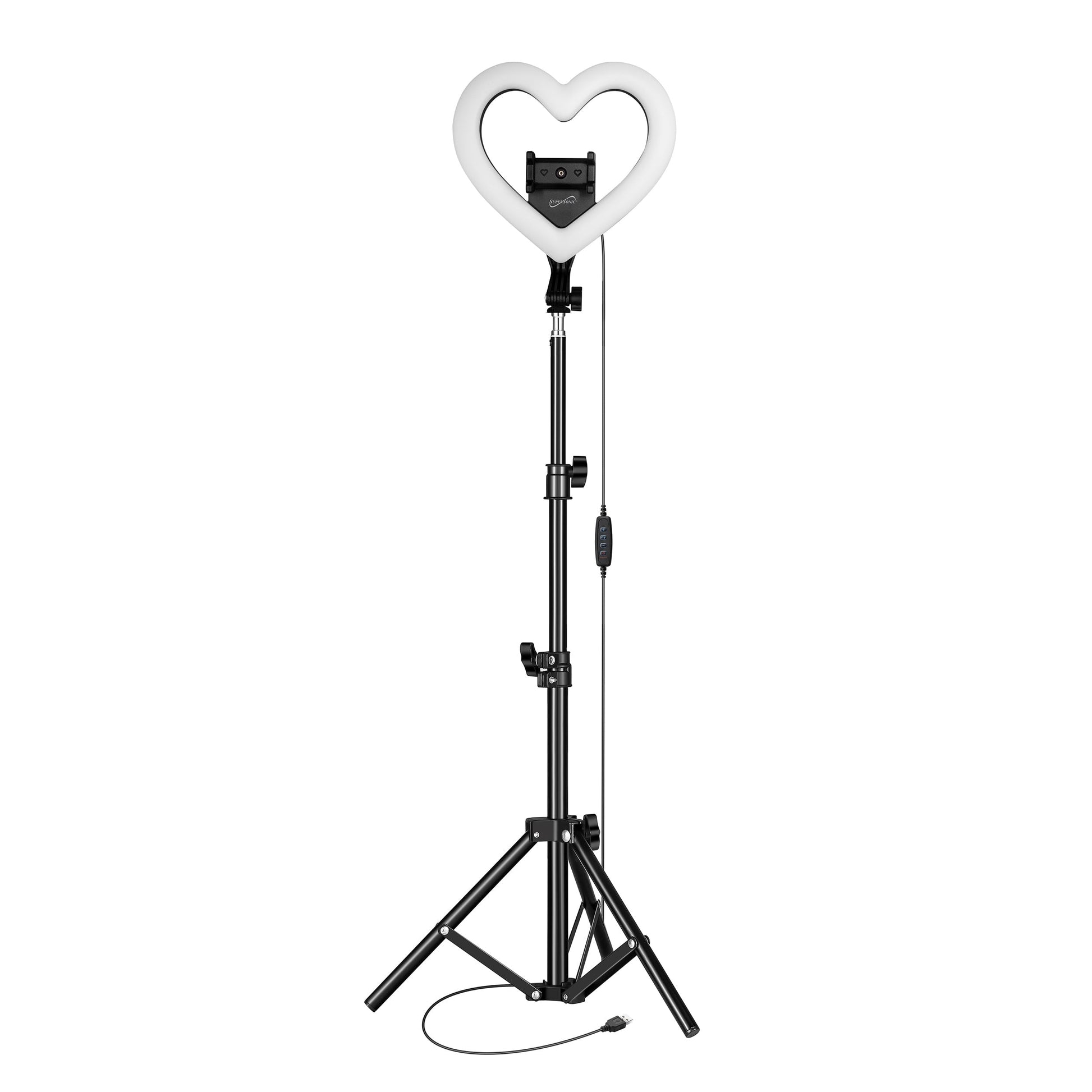 SuperSonic Pro Live Stream 10 Inch Heart Shaped Selfie Ring Light LuxuryLifeWay Online Store
