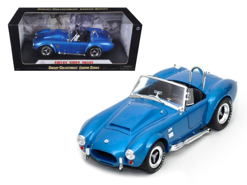 1966 Shelby Cobra Super Snake Blue 1/18 Diecast Model Car by Shelby Collectibles LuxuryLifeWay Online Store