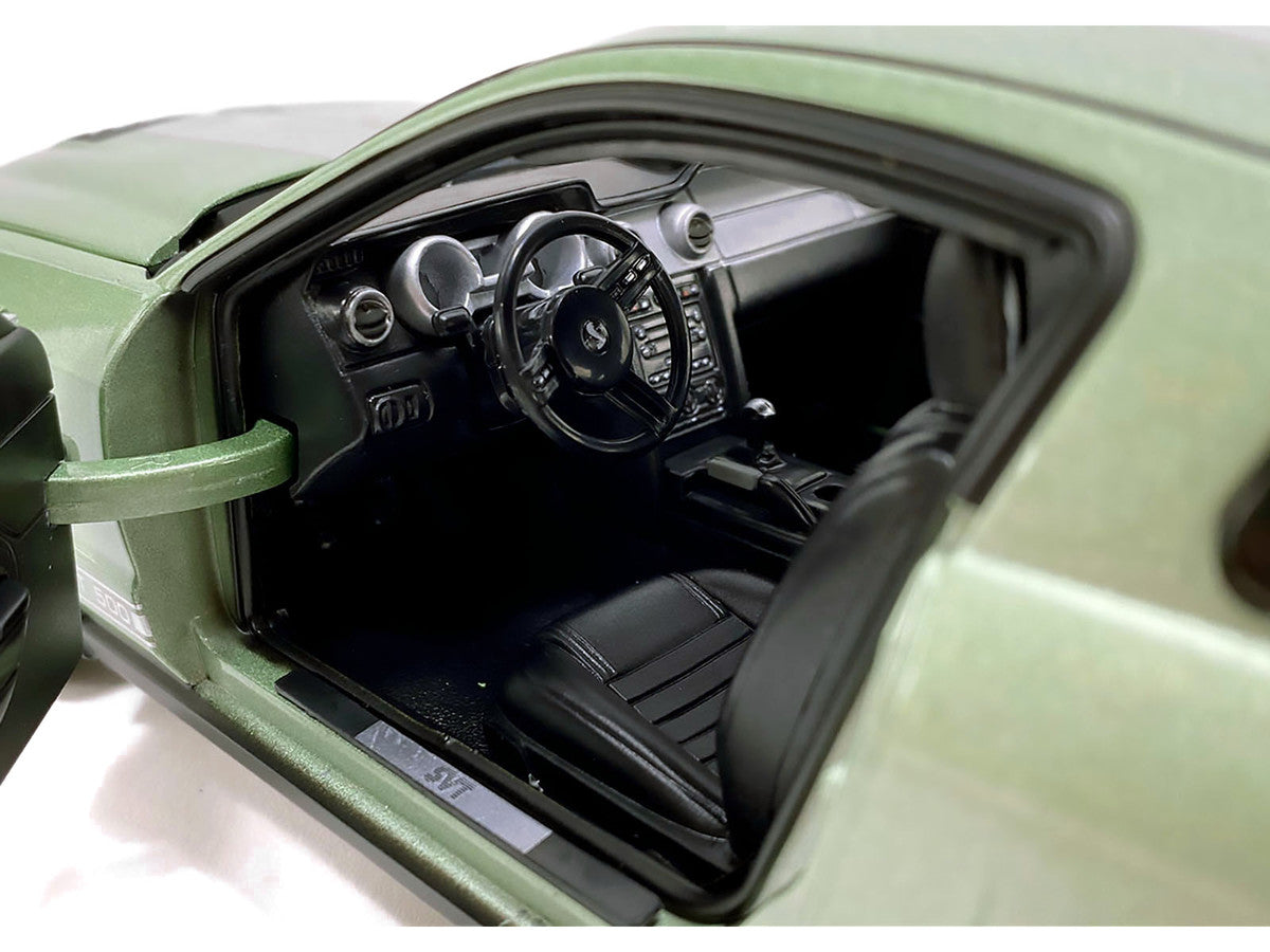 2007 Ford Shelby GT500 Lime Green Metallic with Silver Stripes "Shelby Collectibles" Series 1/18 Diecast Model Car by ACME LuxuryLifeWay Online Store