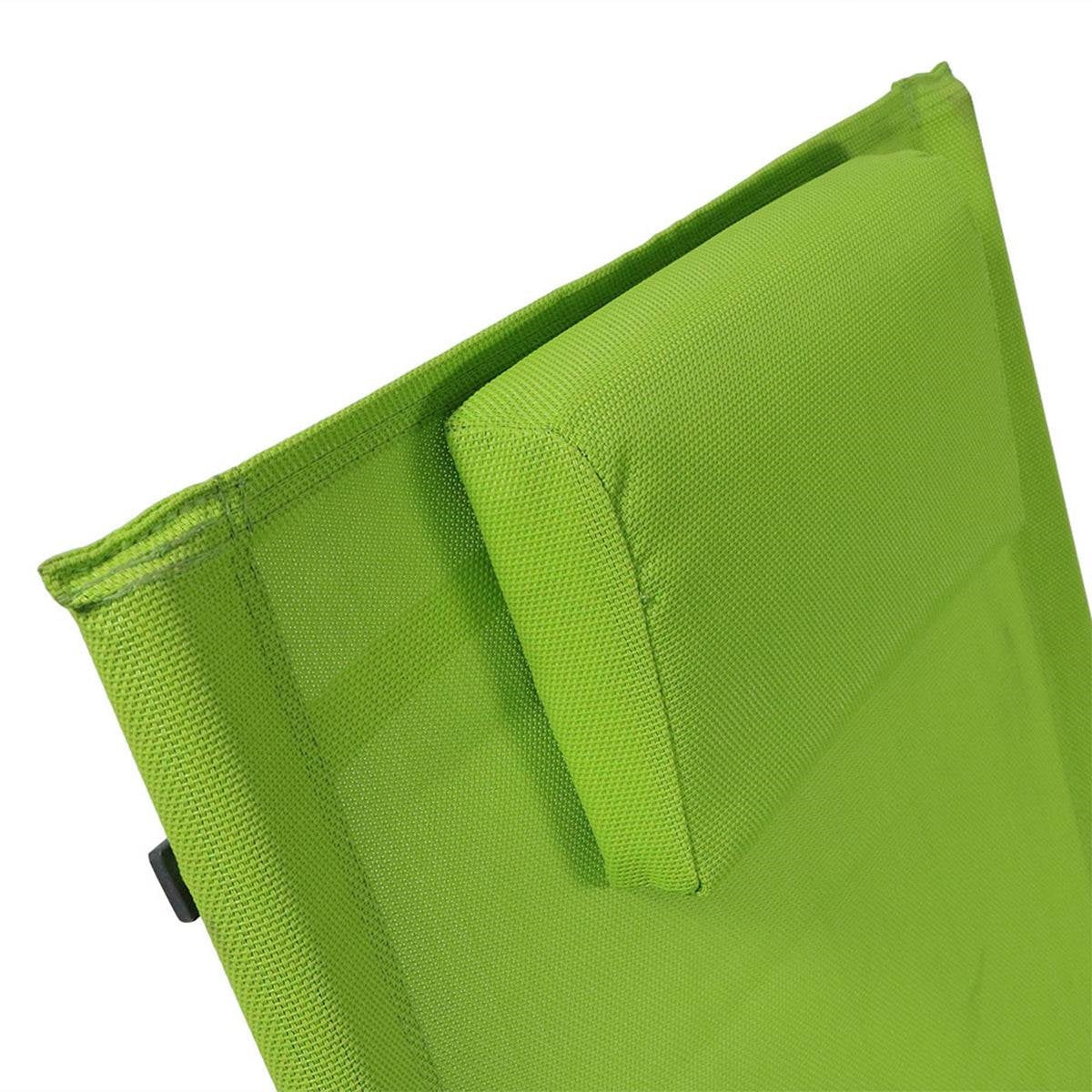 Modern Green Rocking Chaise Lounge Chair Patio Lounger with Pillow LuxuryLifeWay Online Store