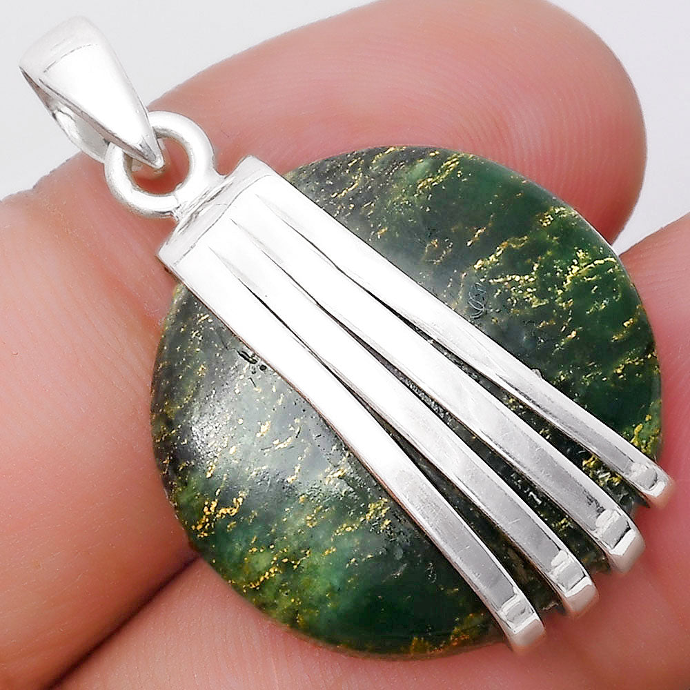 Natural Green Fuchsite Pendant P-1302 SDP130736 LuxuryLifeWay Online Store