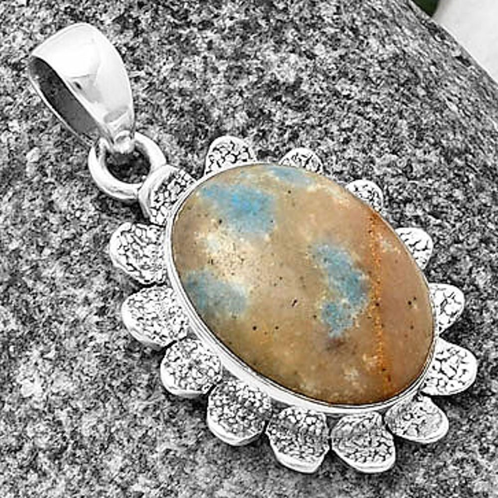 Natural Cavansite - India Pendant P-1205 SDP140360 LuxuryLifeWay Online Store