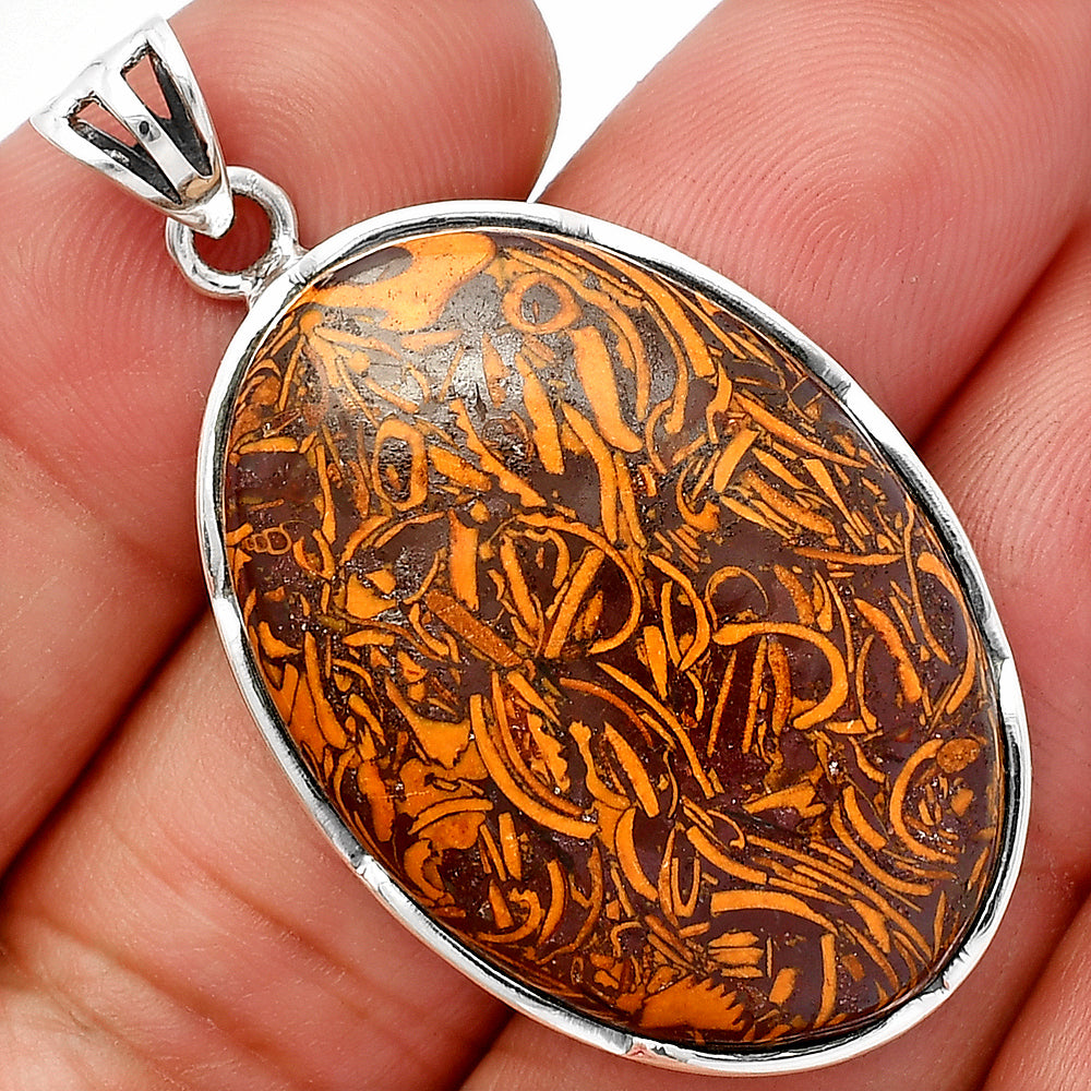 Natural Coquina Fossil Jasper - India Pendant P-1310 SDP146973 LuxuryLifeWay Online Store