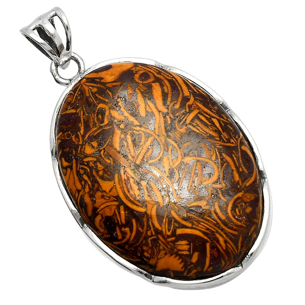 Natural Coquina Fossil Jasper - India Pendant P-1310 SDP146973 LuxuryLifeWay Online Store