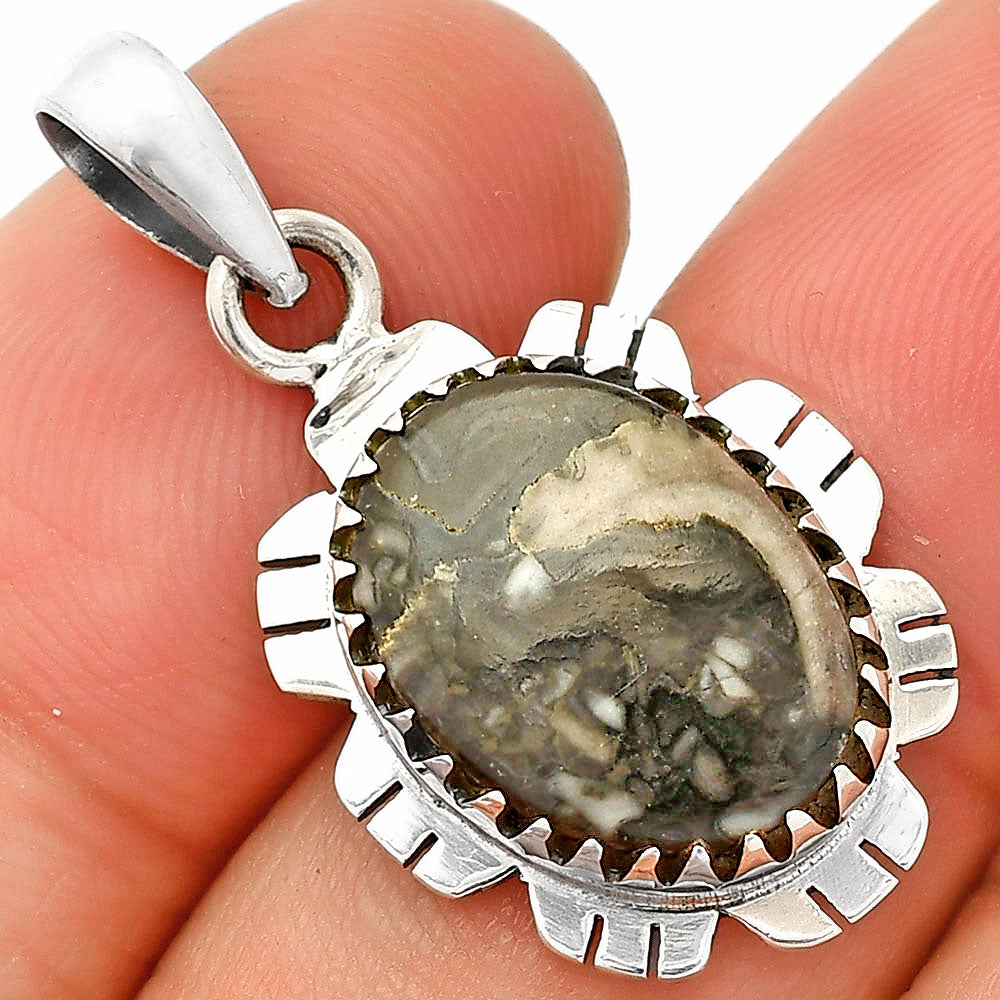 Natural Mexican Cabbing Fossil Pendant P-1347 SDP148589 LuxuryLifeWay Online Store