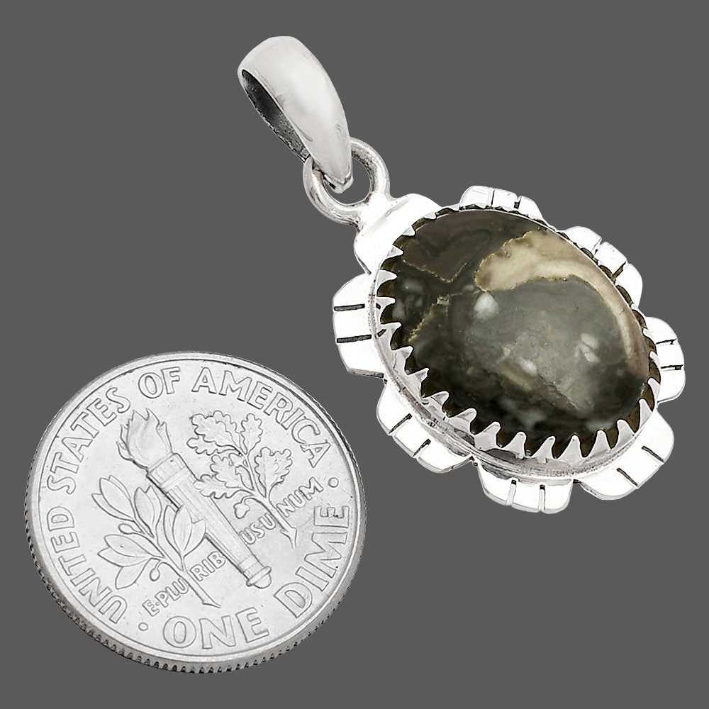Natural Mexican Cabbing Fossil Pendant P-1347 SDP148589 LuxuryLifeWay Online Store