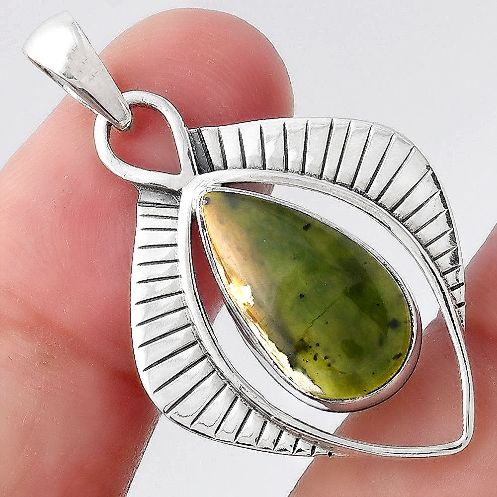 Natural Chrome Chalcedony Pendant P-1402 SDP156651 LuxuryLifeWay Online Store