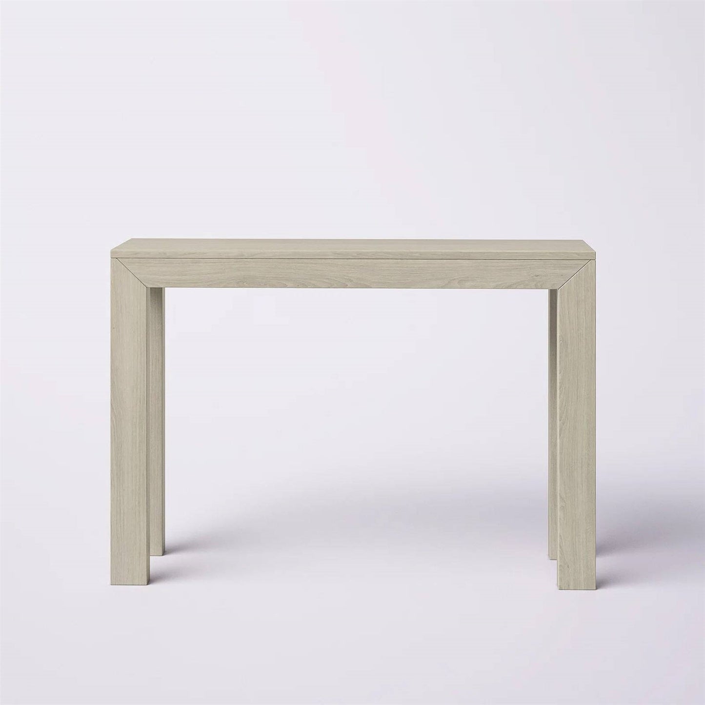 Solid Wood Modern Accent Console Table / Sofa Table in Beige Seashell Finish LuxuryLifeWay Online Store