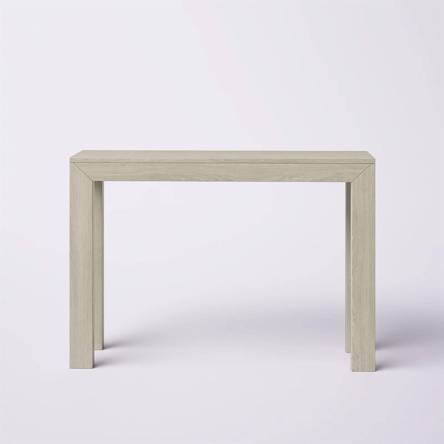 Solid Wood Modern Accent Console Table / Sofa Table in Beige Seashell Finish LuxuryLifeWay Online Store
