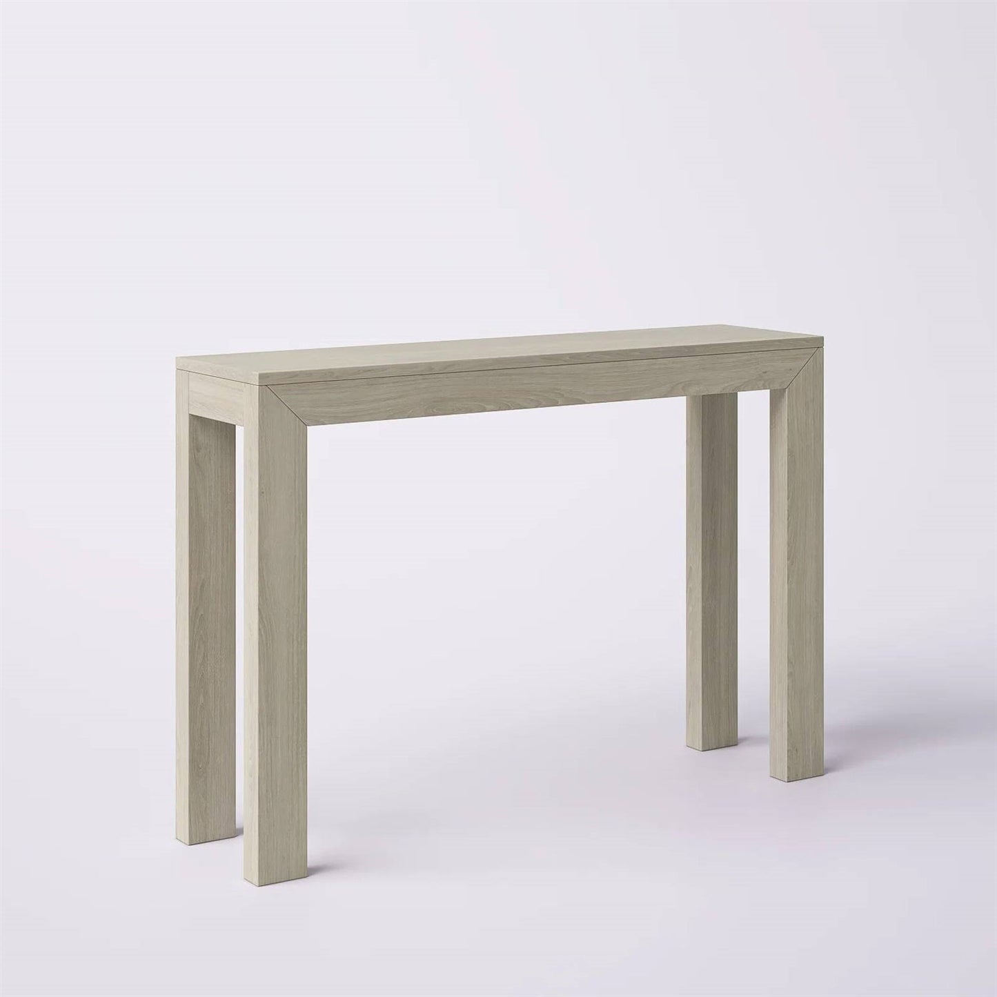 Solid Wood Modern Accent Console Table / Sofa Table in Beige Seashell Finish LuxuryLifeWay Online Store