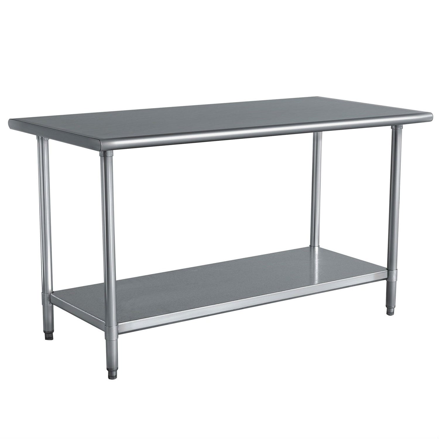 Stainless Steel Top Utility Table High Top Workbench Prep Table 24 x 48 inch LuxuryLifeWay Online Store
